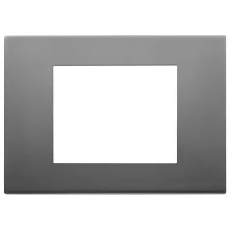 VIMAR 30653.72 - Placca Linea 3 Moduli Inox Satinato Acciaio Inox
