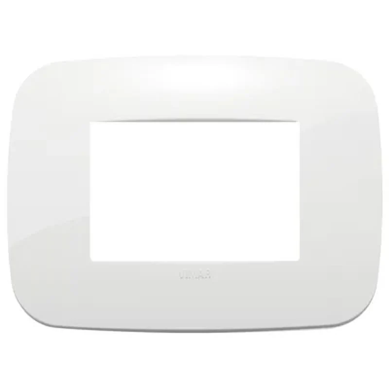 VIMAR 19683.84 - Placca Round 3 Moduli Bianco Tecnopolimero