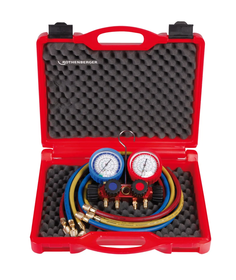 Gruppo manometrico a 4 vie II Plus, per R410A e R32 ROTHENBERGER