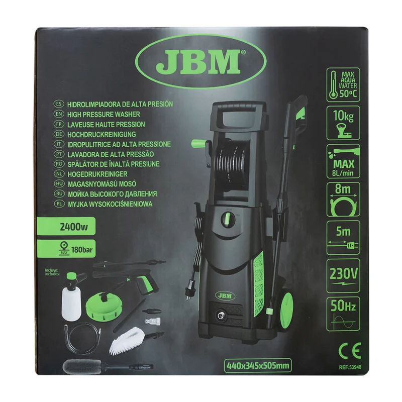 IDROPULITRICE AD ALTA PRESSIONE 2400W 53948 JBM