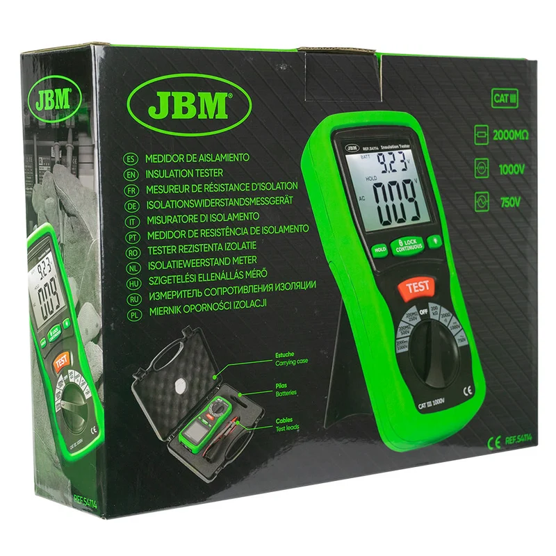 MISURATORE DI ISOLAMENTO 54114 JBM