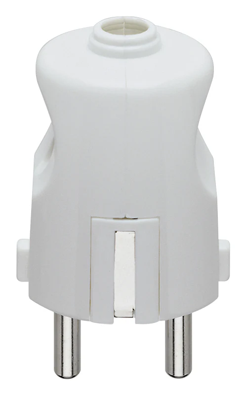 VIMAR 00231.B - Spina 2P+T 16 A 250V combinata standard tedesca e francese (Schuko+ francese) tipo S31, bianca, vimar SUPER NOVA