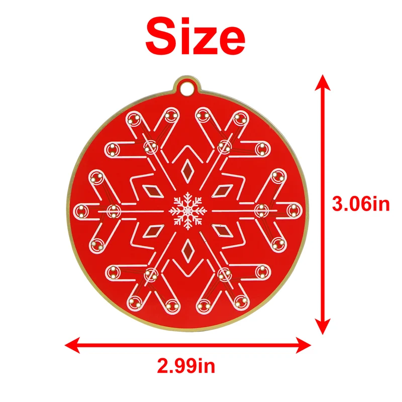 Christmas Soldering Kit for Beginners: DIY Flashing LED Tree & Snowflake Decoration Soldering Kit，Fun Electronic Project Kit for School and Home Teaching Learning