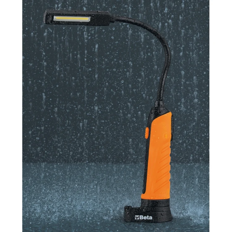 Lampada ricaricabile magnetica a LED con testa snodata Beta 1838F