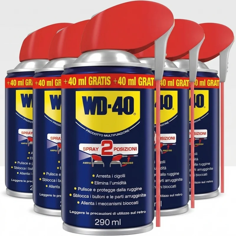Pack Scorta 5x WD-40 Multifunzione 2 posizioni 290ml