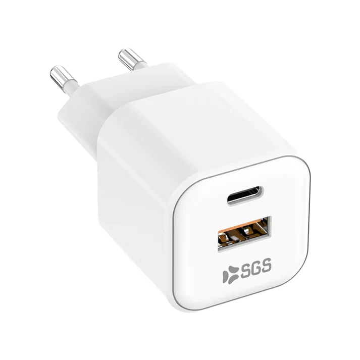Caricatore Dual USB + USB-C PD GAN 35W