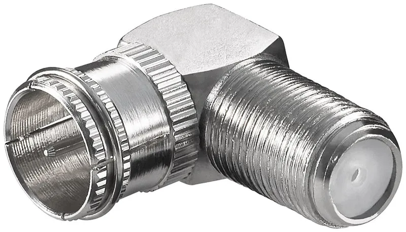 Adattatore angolare spina F (quick) > presa F 90°