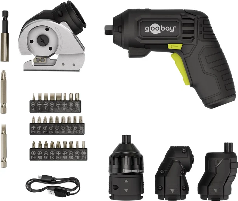 Set mini avvitatore a batteria 4 in 1 con taglierina