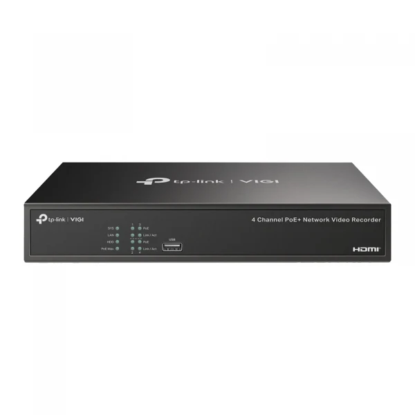 Kit videosorveglianza completo 1 x NVR IP, 4x Telecamere Dome 4MP e 1x Hard disk 1TB