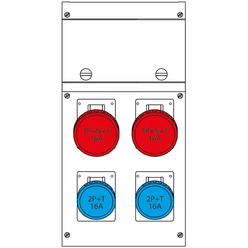 Quadro di Distribuzione Portatile Scame 4 Uscite 9kW – 630.4506-006