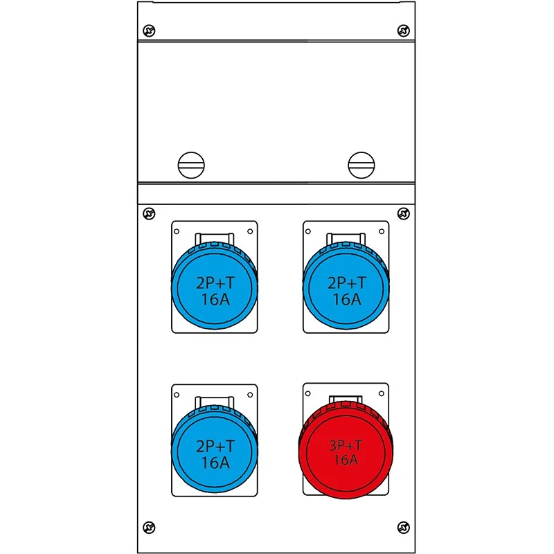 Quadro di Distribuzione Portatile Scame 4 Uscite 9kW – 630.4506-1059