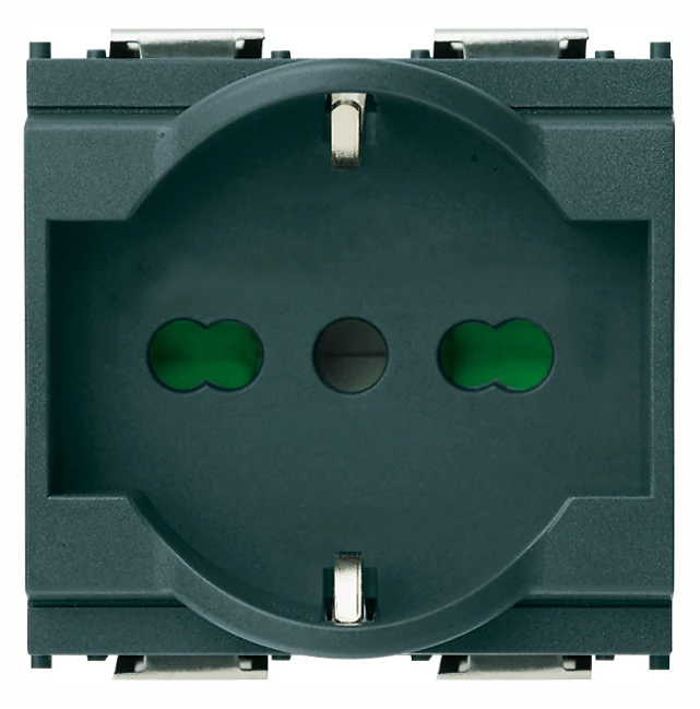 VIMAR 16211 - Presa 2P+T 16A universale grigio (Idea)