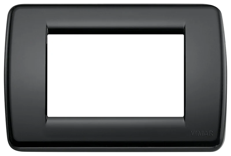 VIMAR 16763.16 - Placca Rondò 3M nero (Idea)