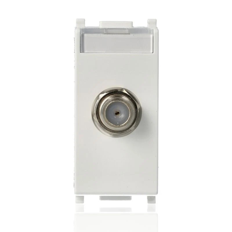 VIMAR 14318 - Presa coassiale tipo F femmina Bianco (Plana)