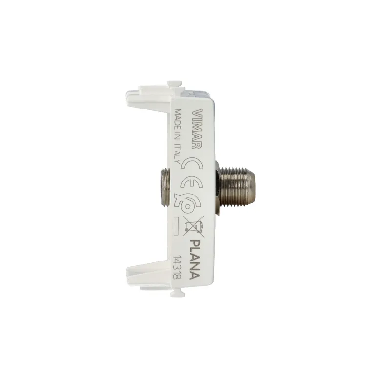 VIMAR 14318 - Presa coassiale tipo F femmina Bianco (Plana)