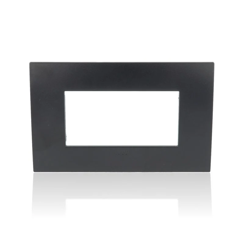 VIMAR 19654.71 - Placca Classic 4M nero (Arkè)