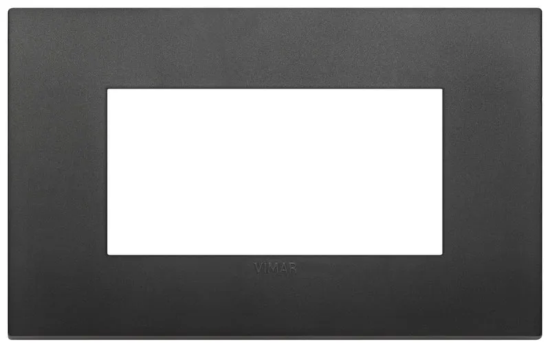 VIMAR 19654.71 - Placca Classic 4M nero (Arkè)