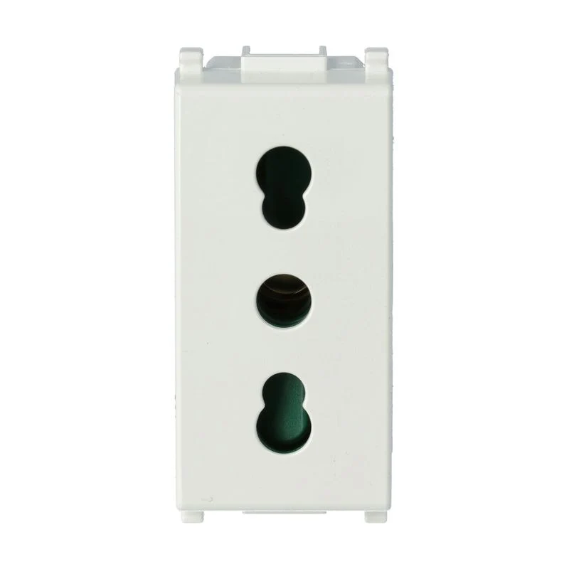 VIMAR 14203 - Presa bipasso 2P+T 16A P17/11 Bianco (Plana)