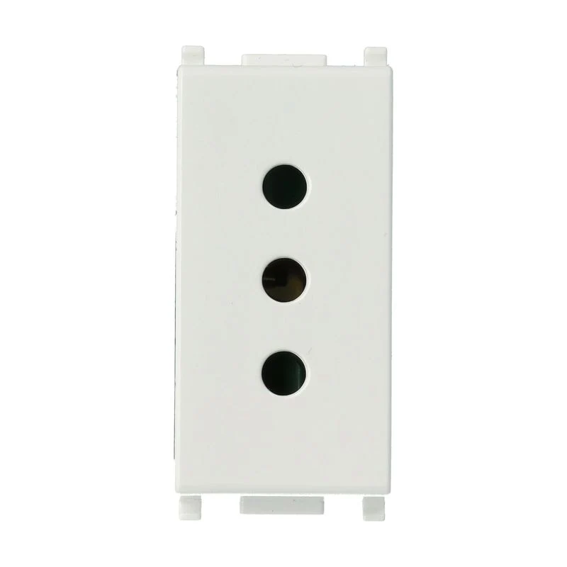 VIMAR 14201 - Presa 2P+T 10A P11 Bianco (Plana)
