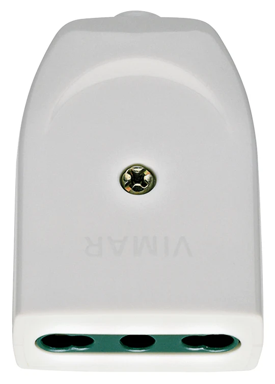 VIMAR 00223.B - Presa mobile 2P+T 16A P17/11 assiale bianca, Vimar SUPER NOVA