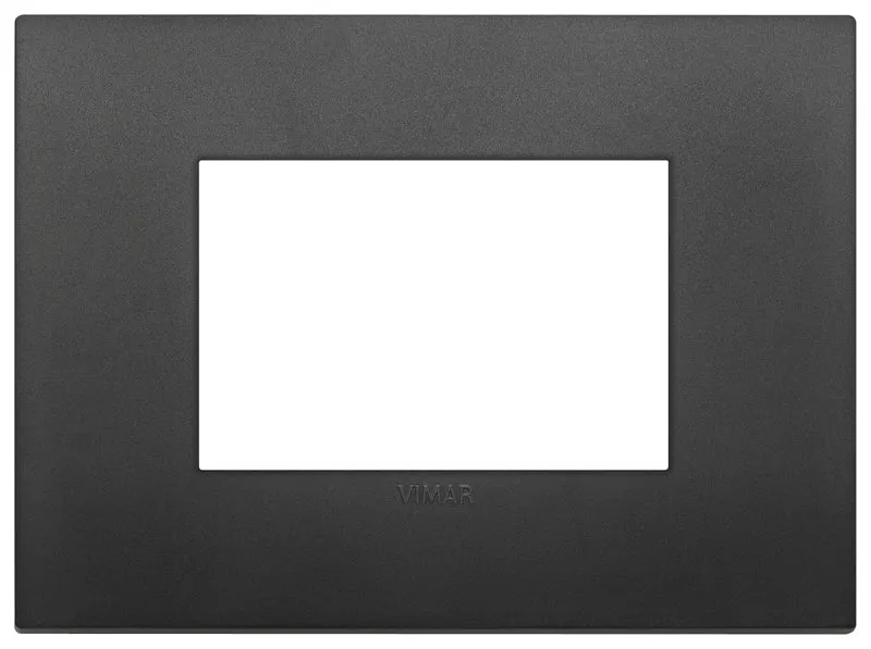 VIMAR 19653.71 - Placca Classic 3M nero (Arkè)