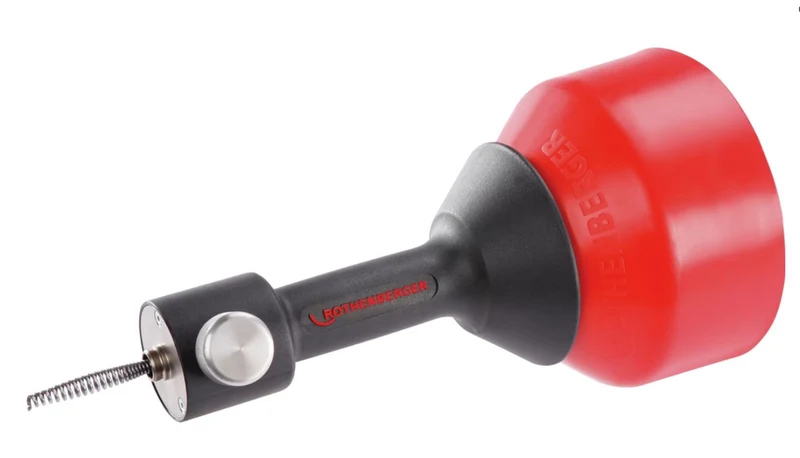 Apparecchio sturatore elettrico AUTOMATICO Set ROSPIMATIC Cordless con seconda spirale ROTHENBERGER