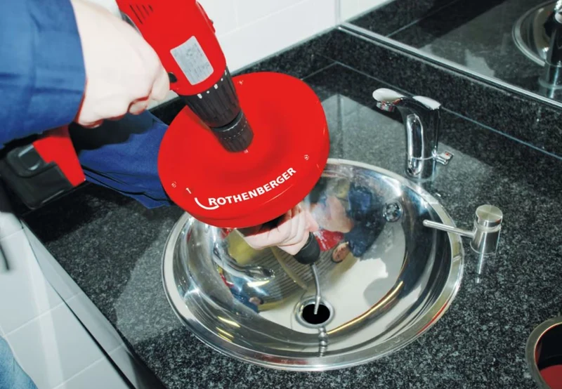 Apparecchio sturatore manuale ed elettrico ROSPI 10 H+E Plus 10 MT. ROTHENBERGER