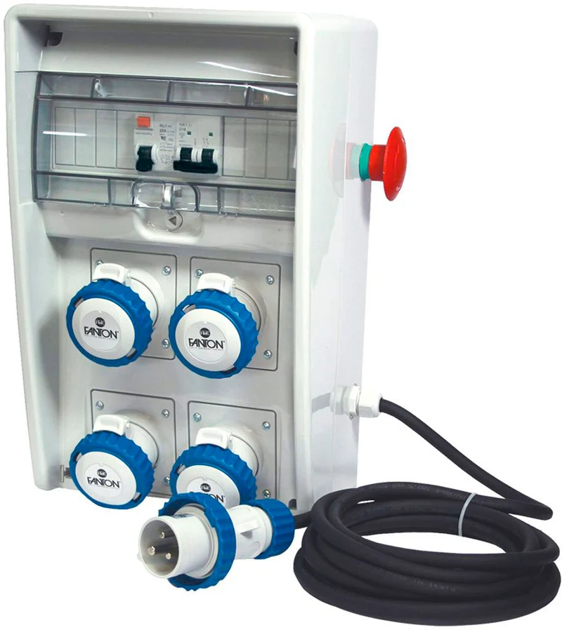 Quadri elettrici art.74239 con pulsante di emergenza Fanton