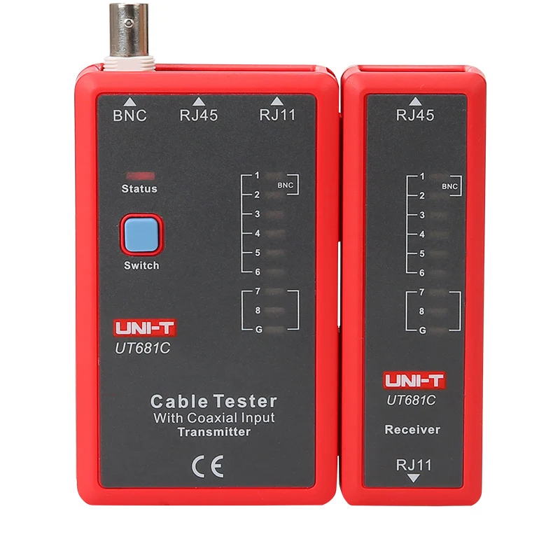 Tester cavi lan con RJ45 e BNC