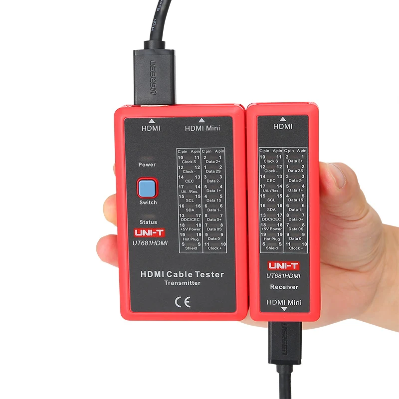 Tester cavi lan con RJ45 e BNC