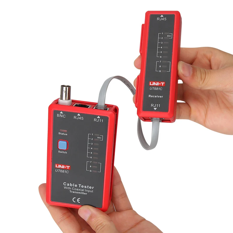 Tester cavi lan con RJ45 e BNC