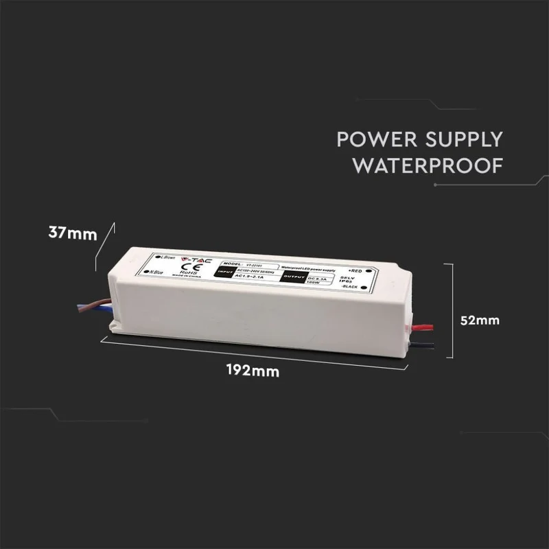 V-Tac Alimentatore 100W - impermeabile - per LED 24V