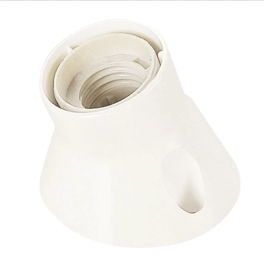 Portalampada E27 in Plastica - Colore Bianco
