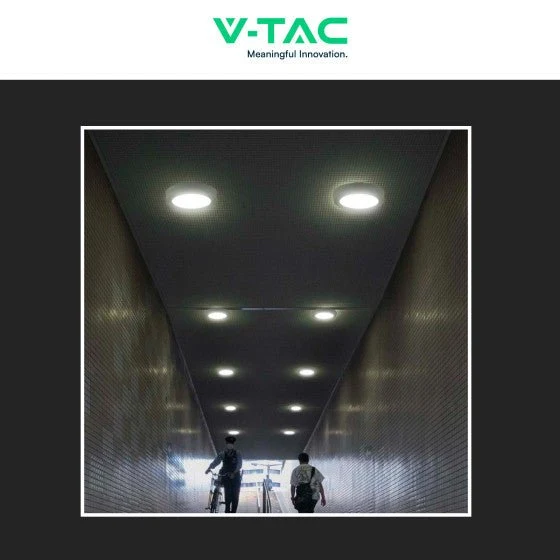 Pannello LED Rotondo 6W V-Tac SMD da Parete con Driver - Disponibile Luce: Calda 3000K, Naturale 4000K e Fredda 6500K