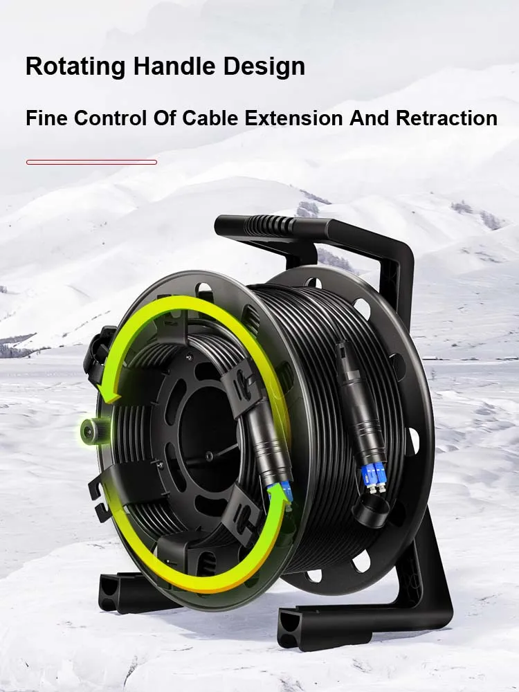 AMPCOM TPU Handheld Fiber Optic Cable Laydown Cart Lightweight Fiber Optic Cable Laydown Cart