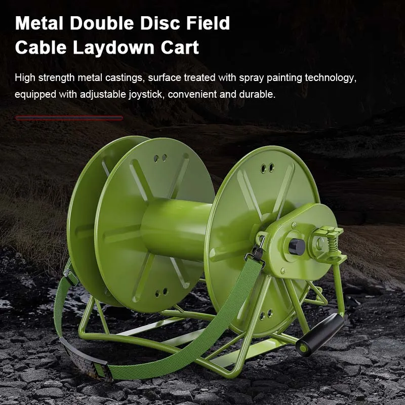 AMPCOM Field Cable Laydown Cart Efficient Field Cable Laydown Cart