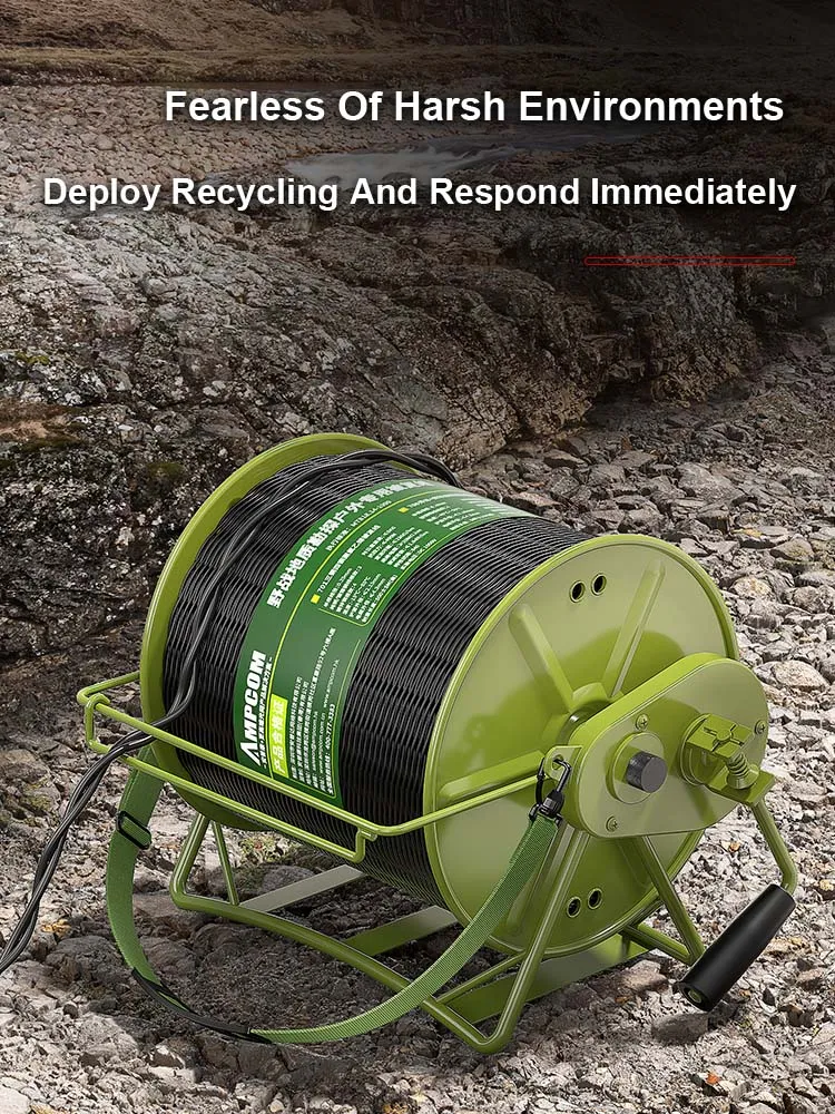 AMPCOM Field Cable Laydown Cart Efficient Field Cable Laydown Cart