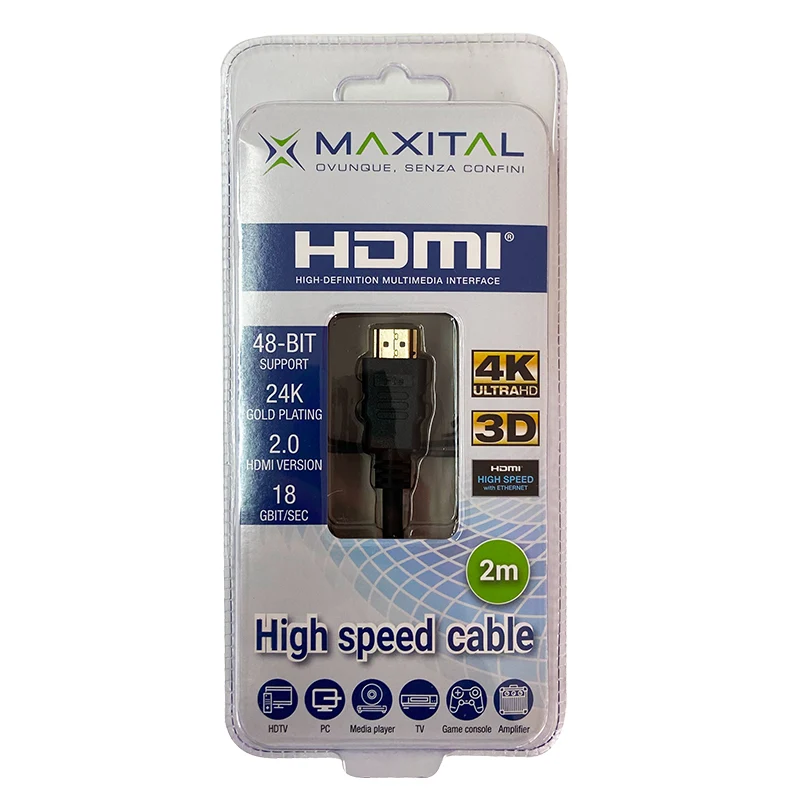 Cavo HDMI 2.0 High Speed Fte 1 m 4K UltraHD – HDMI114