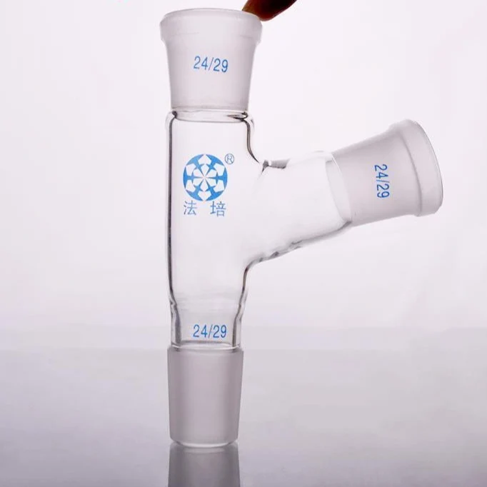 Adattatore distillatore con tubo laterale 105° e giunto