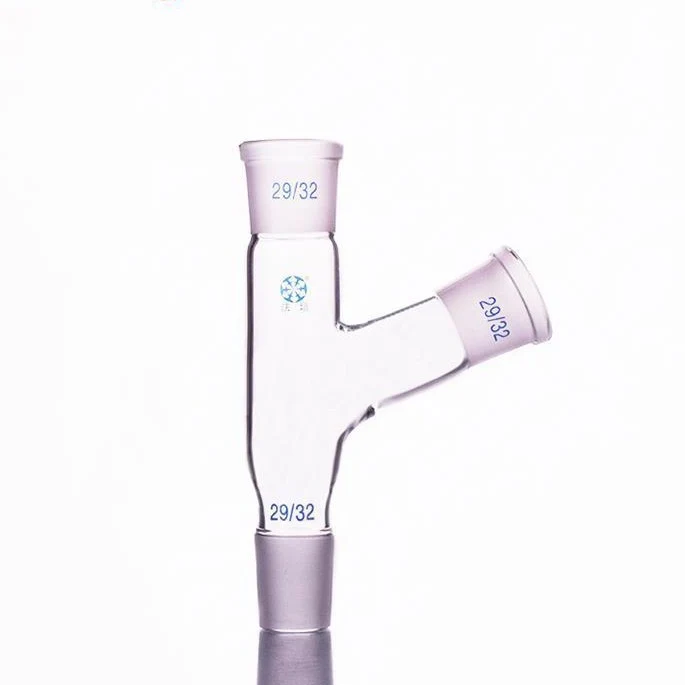 Adattatore distillatore con tubo laterale 105° e giunto