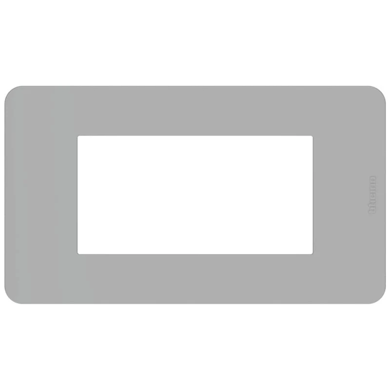 Placca BTicino MatixGo 4 moduli grigio JA4804JG