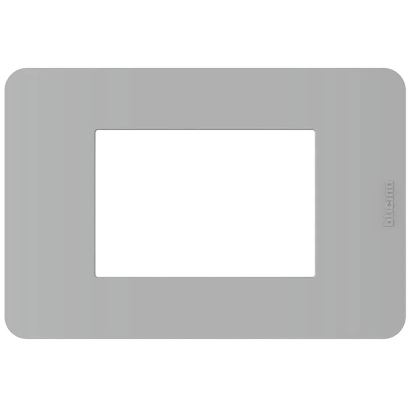 Placca BTicino MatixGo 3 moduli grigio JA4803JG