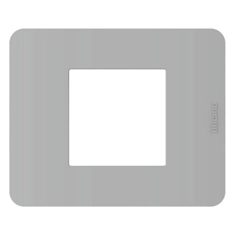 Placca BTicino MatixGo colore grigio 2 moduli JA4802JG