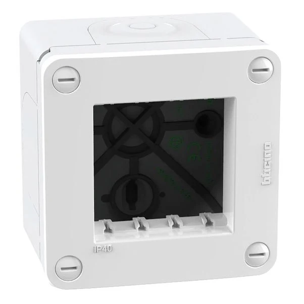 Contenitore da parete BTicino MatixGo ip40 2 moduli bianco idrogo 28402w