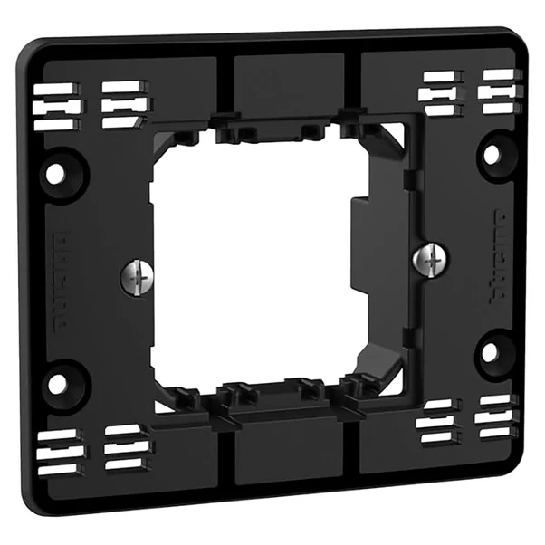 Supporto BTicino MatixGo 2 moduli con graffette per scatola tonda J4702G