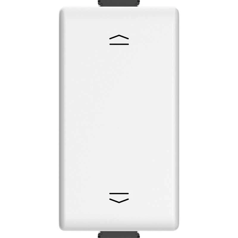 Pulsante doppio bticino matix interbloccato con frecce 10a 250 vac per tapparelle 1p/no + 1p/no AM5037