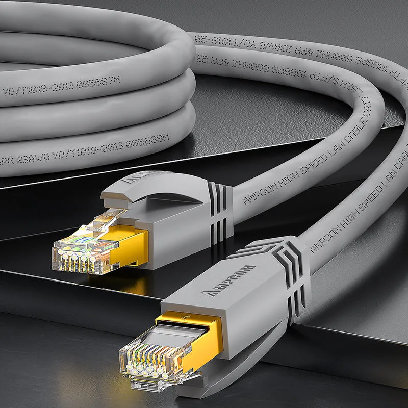 AMPCOM Cat7 S/FTP 24AWG LSZH Patch Cable for Data Center Cabling or Surveillance System Wiring