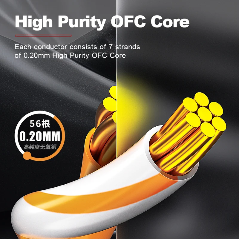 AMPCOM Cat6a S/FTP 24AWG LSZH Patch Cable for Data Center Cabling or Surveillance System Wiring