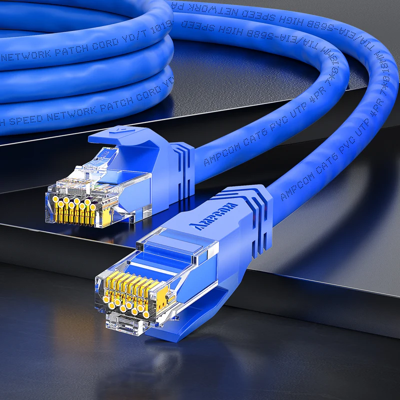 AMPCOM CAT6 Unshielded (UTP) PVC Network Patch Cable for Home or Data Center