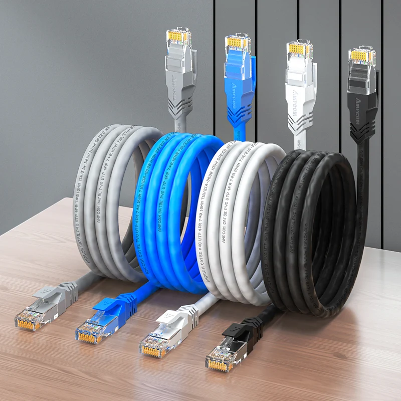 AMPCOM CAT5e Unshielded (UTP) PVC Network Patch Cable for Home or Data Center